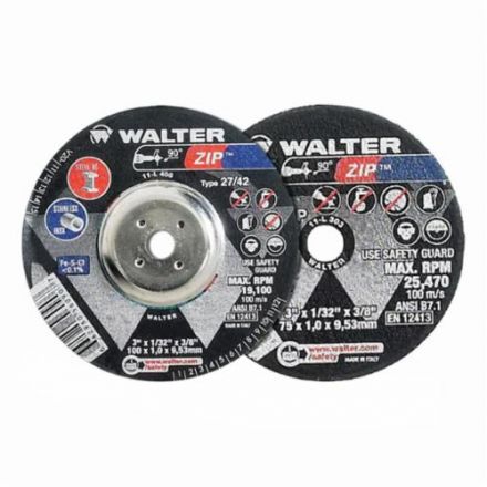 Walter 11L303 ZIP Cutting and Grinding Cutoff Wheel [Pack of 25] 60 Grit, 3  in. : : Industrial & Scientific