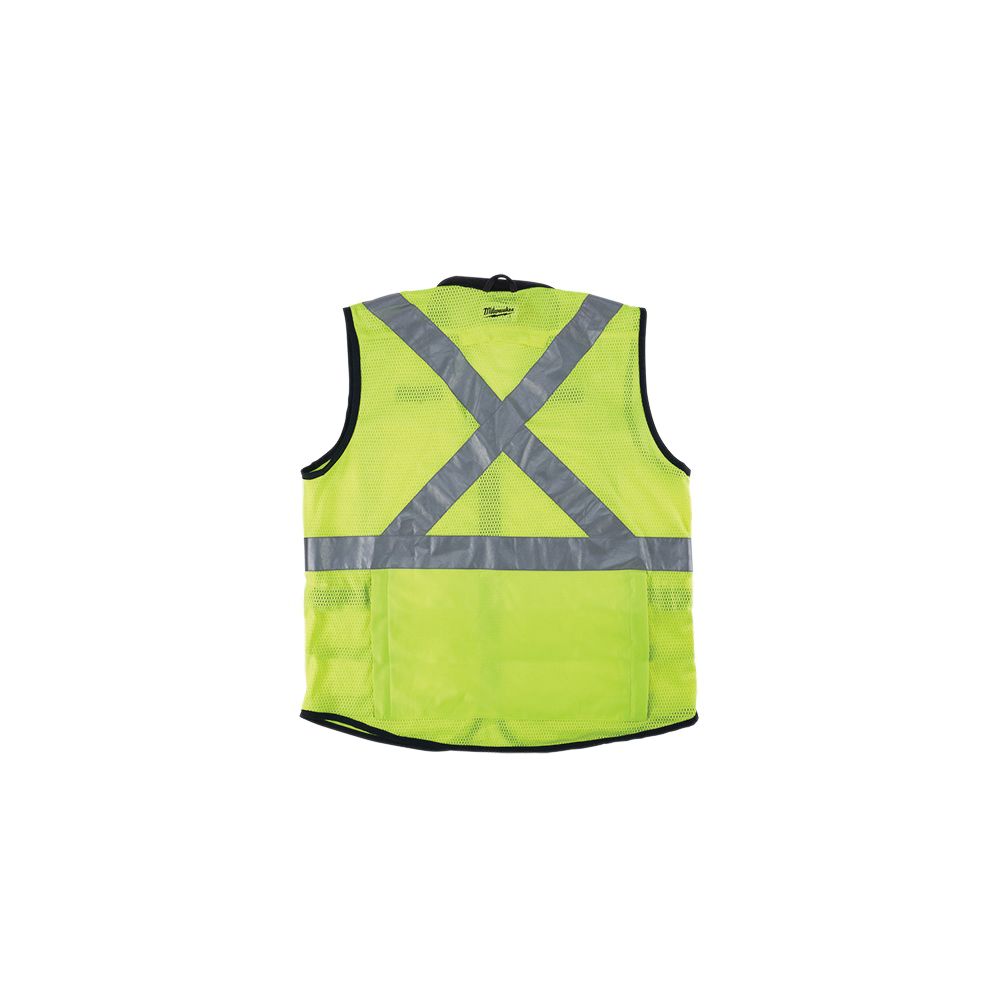 Milwaukee 48-73-5081 ANSI CSA High Visibility Yellow Safety Vests S M - 1