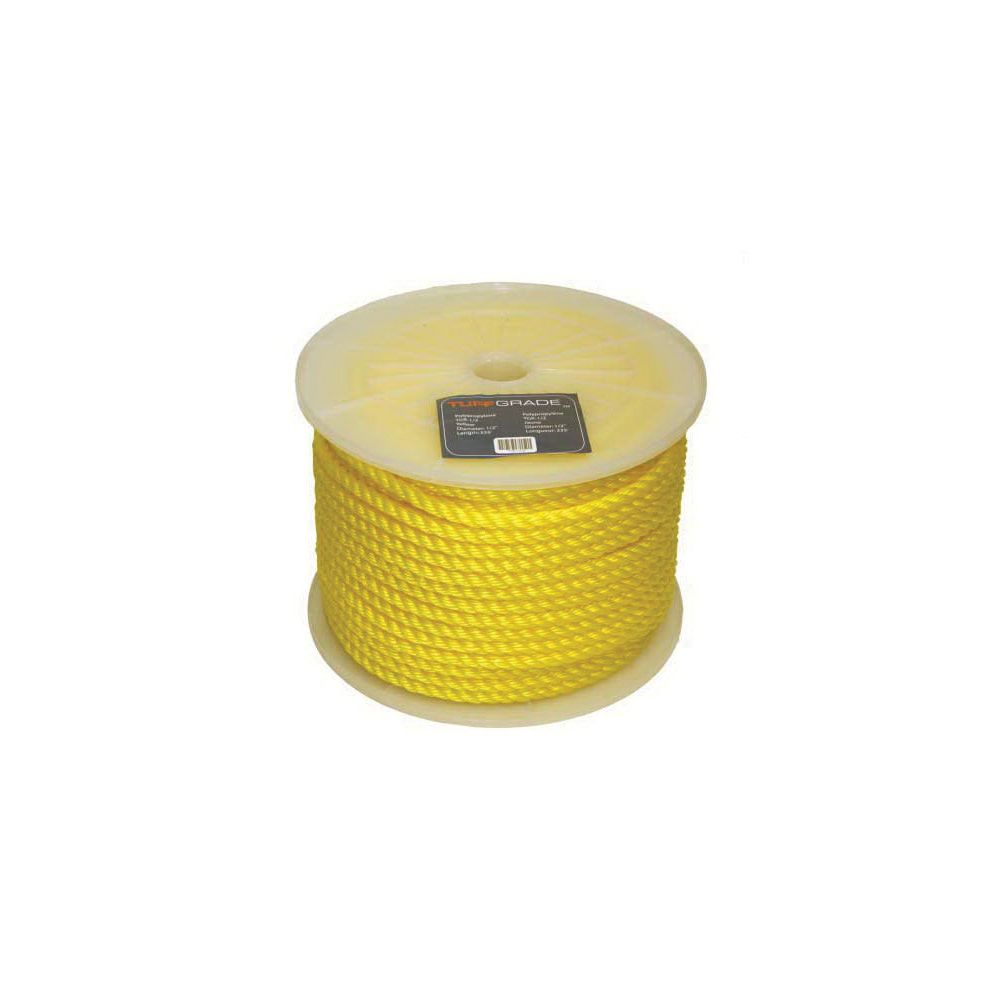 Tuff Grade corde tgr-1/4-b, 1/4 po diam. X 1300 pi l, jaune, polypropylene