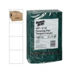 TAMPON 6"X9" SCOTCH-BRITE VERT,(10 TAMPONS/PAQUET) H-97-6X9