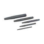 GRAY TOOLS VIS S35P JEU DEXTRACTEURS, 5 PIÈCES, SPIRALE ET CONIQUE GOUJURE, MAIN GAUCHE, HSS