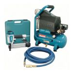 MAKITA MAC700-KIT3 Ensemble compresseur d"air 2 hp et cloueuse de pointes