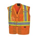 VESTE SIGNALISATION A BOUTONS PRESSION AVEC EPAULES TOMBANTES L/XL - SUREWERX USA INC - Chaque