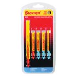 STARRETT BU3  LAME POUR SCIE SAUTEUSE , 5 PIÈCES GLOBAL SERIES KIT , 10 À 14/32 TPI, UNIFIÉ QUEUE, BIMÉTAL