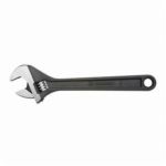 4" ADJUSTABLE BLACK OXIDE WRENCH - BAGGED