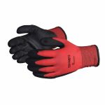 GANTS TRICOTÉ NYTRILE Rouge / Noir Doublé LARGE