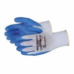 GLOVES GP CTD SZ9 LATEX BL/GRA SMLS