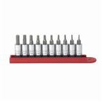 10 Pc. 1/4'' Drive Hex Bit SAE Socket Set