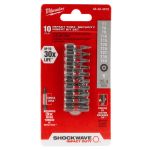 ENSEMBLE D'EMBOUT DE VISSEUSE TORX TAMPER SHOCKWAVE – 10 MORCEAUX