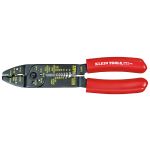 KLEIN TOOLS 1001 Pince à dénuder/à sertir et coupe-fil multifonctions, pour fils de calibre 8 à 22 AWG