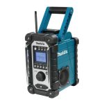 MAKITA DMR107 RADIO DE CHANTIER SANS FIL/ÉLECTRIQUE, 7.2 À 18 V, BATTERIE LITHIUM-ION