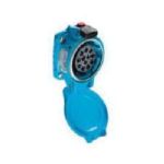 PN12c RECEPTACLE POLY BLUE Size.1 IP 66/67 11P+G 5A/7.5A 600 VAC/130 VDC 60 Hz LOCKING PAWL