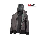 VESTE 12 VCHAUFFANTE AXIS AVEC ENSEMBLE DE PROTECTION CONTRE LA PLUIE HYDROBREAK 3X (GRIS)