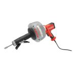 RIDGID 37343 Machine avec :- Flexible à âme interne C-1IC de 5/16 po x 25 pi (8 mm x 7,6 m) avec tambour intérieur