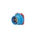 DSDC3 INLET POLY BLUE Size.3 TYPE 3R 2P+G 30A 250 VDC