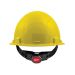 CASQUE DE SÉCURITÉ À BORD AVANT AVEC COIFFE À 4 POINTS,  DE SUSPENSION, CLIQUET, COULEUR, JAUNE,  DE VENTILATION, NON VENTILÉ, CERTIFICATION(S), CSA  