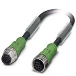 Câble pour capteurs/actionneurs - SAC-8P-M12MS/ 3,0-PUR/M12FS